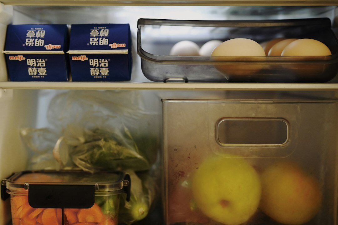 fridge full of food